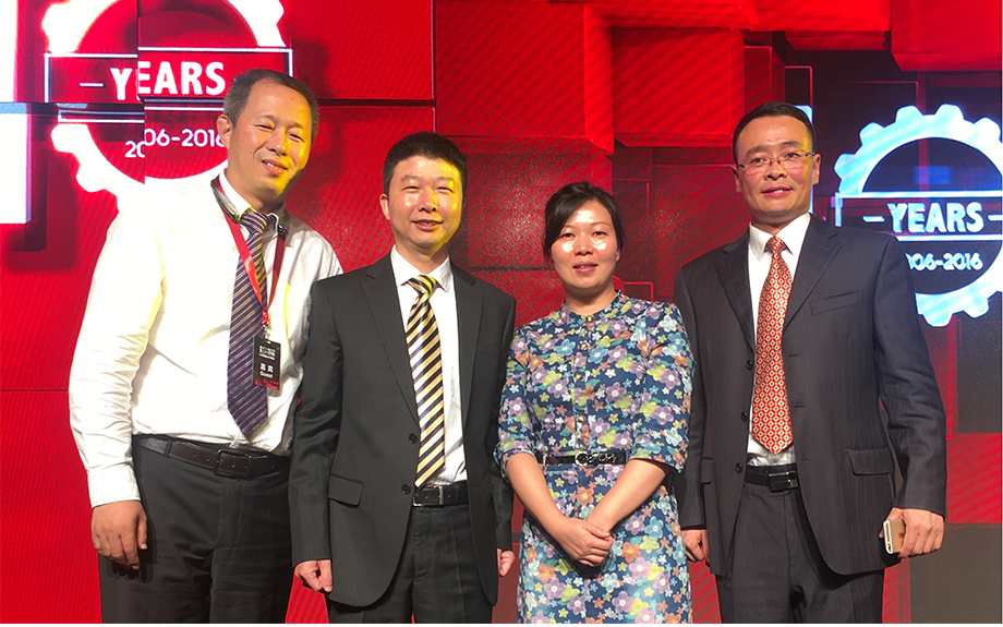 From Left to right: Mr. Lee Sun, Vice President, GKN Sinter Metals China; Mr. Shenglong Xu, VP Purchasing, GJT; Mrs. Wei Xu, VP Sales, Schaeffler China; Mr. Jiangxin Liao, Purchase Director , GJT​