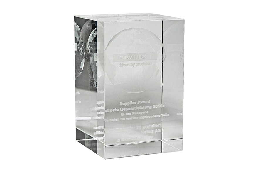 Maxon Motor’s Supplier Award 2015 for GKN Sinter Metals​