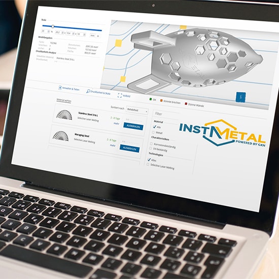 GKN InstAMetal: Intuitive ecommerce platform for Additive Manufacturing