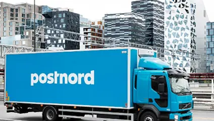 PostNord blue lorry